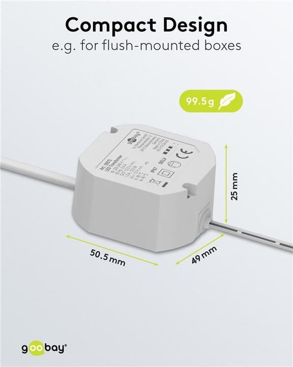 Actual product image Goobay LED transformer 12 V/12 W