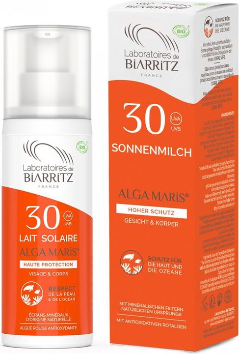 Produktbild Laboratoires de Biarritz Alga Maris Bio Sonnencreme (Sonnencreme Gesicht, SPF 30, 50 ml, 81 g)