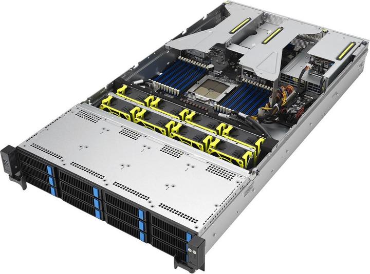 Produktbild ASUS Server RS521A-E12-RS12U/1G/1.6kW/12NVMe/FAN/RH/OCP/GPU