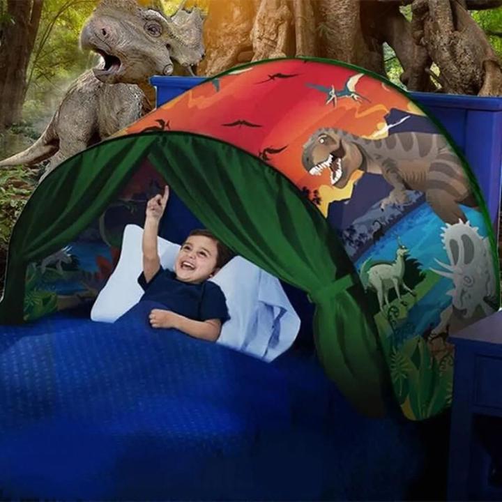 Produktbild JTI Kinderzelt fürs Bett - Dinosaurier - 220 x 80 cm