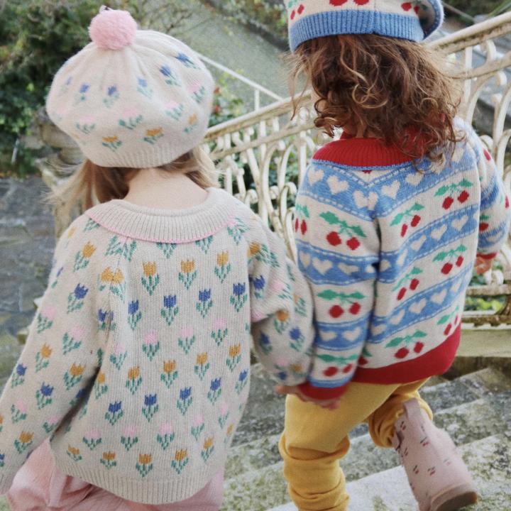Actual product image Konges Slojd Belou knitted cardigan Tulipe (104)