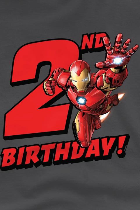Immagine prodotto Iron Man Maglietta Secondo Compleanno Bambini (128)