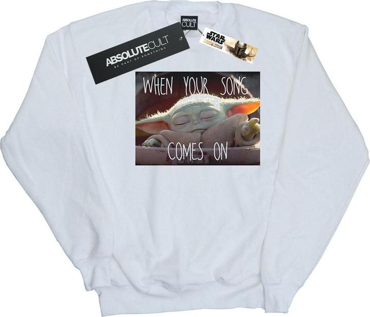 Star Wars The Mandalorian The Child Song Meme Sweatshirt (XXL)
