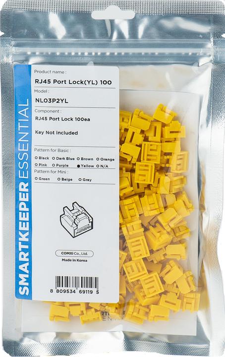 Smart Keeper SmartKeeper Basic "RJ45 Port" Blocker gelb 100 Stk.
