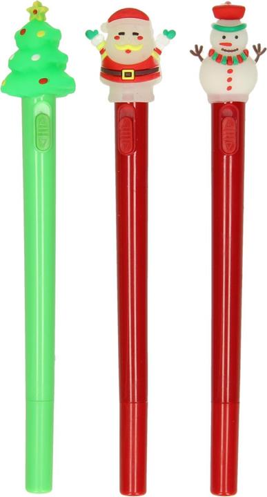 Image du produit Stylo lumineux VARZI thème de Noël assorti Personnages de Noël depuis 1956 (1 x)