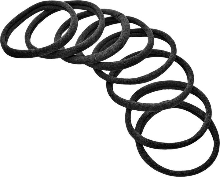 Trisa Haargummi We Care 3.5 cm schwarz 8 Stück (Haargummi)