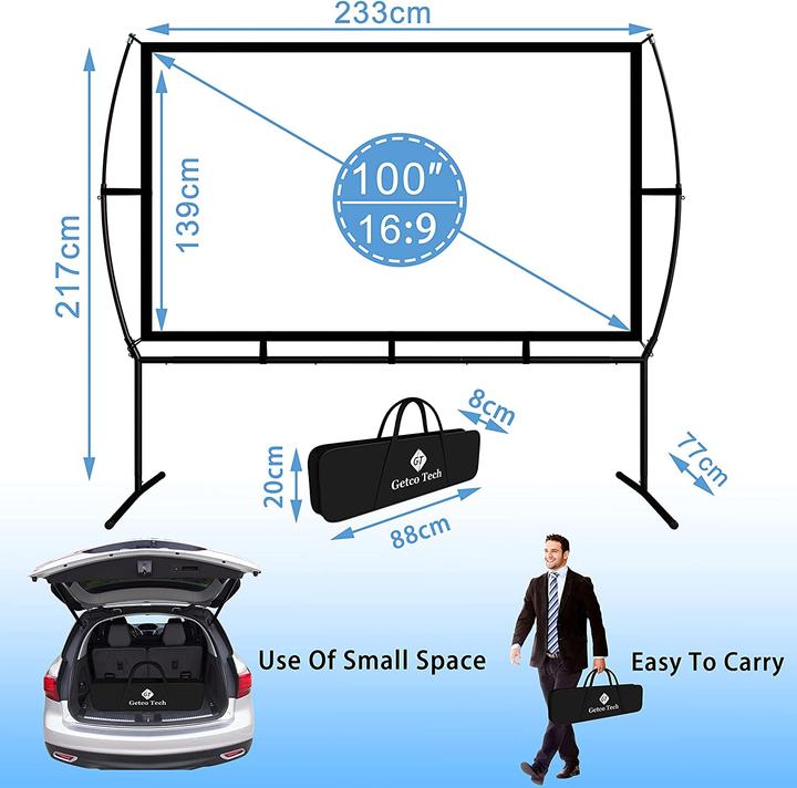 Produktbild Getco Tech Beamerleinwand (100", 16:9)
