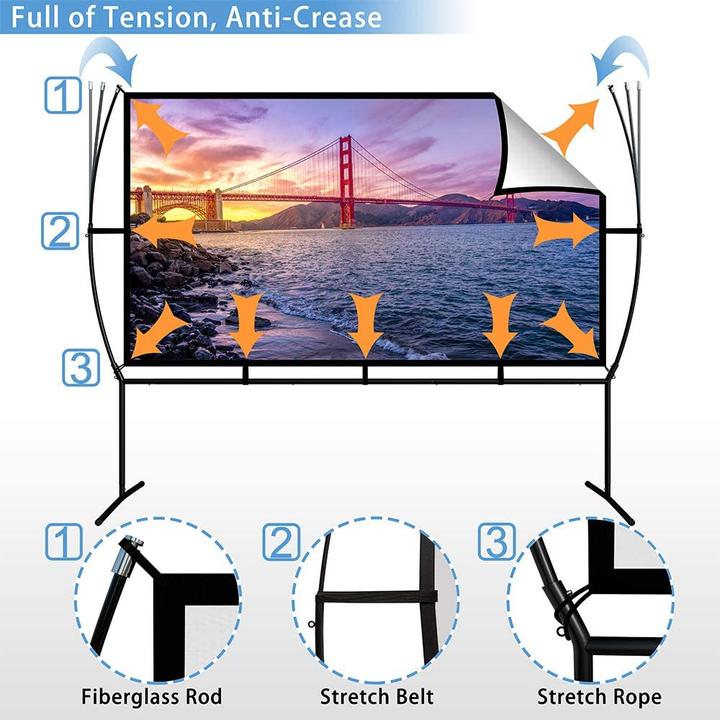 Produktbild Getco Tech Beamerleinwand (100", 16:9)