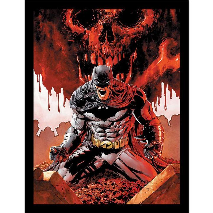 Produktbild Batman Gerahmtes Poster Comic Covers Totenkopf (40 x 30 cm)