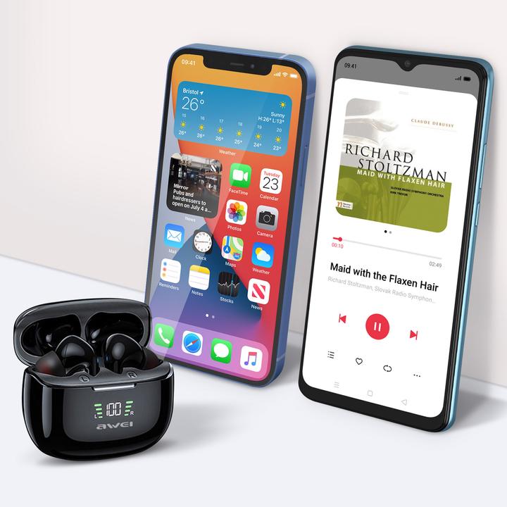 Produktbild Awei Kabellose Bluetooth Kopfhörer (ANC, 58 h, Kabellos)