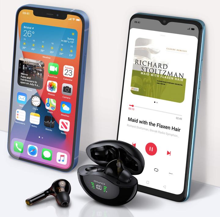 Image du produit Awei T12P (ANC, 4 h, Sans fil)