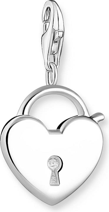 Thomas Sabo Charm-Anhänger Schlossherz silber (925er Silber)
