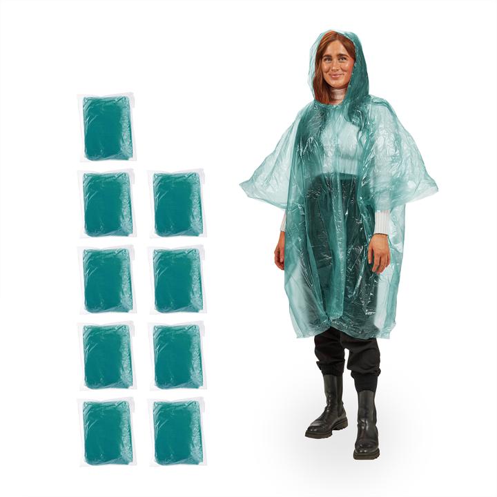 Relaxdays 10x Regenponcho (10)