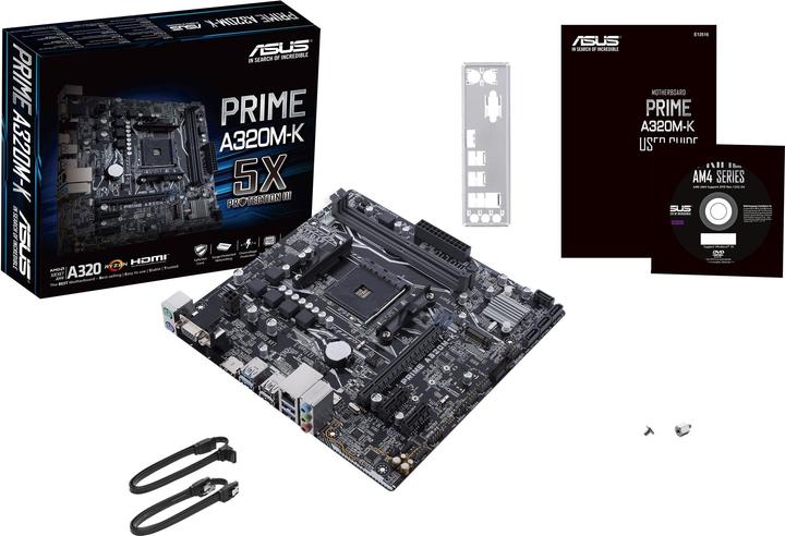 Image du produit ASUS Prime A320M-K (AM4, AMD A320, mATX)