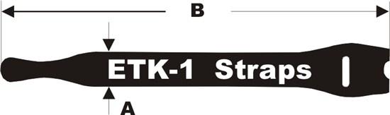Actual product image Fastech ETK-1-2 Strap, black, 13x200mm (Plastic cable ties, 200 mm, 10 pcs.)