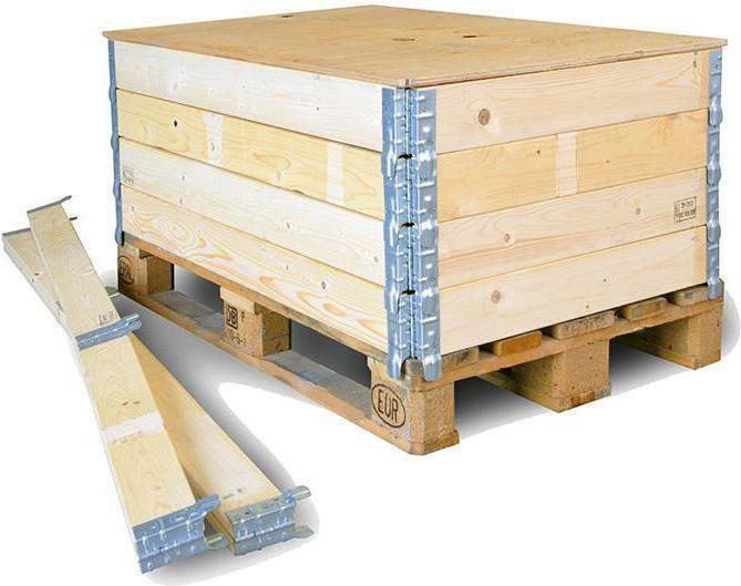 Produktbild Transpak Holzaufsatzrahmen f.Europalette Masse 1200x800x300mm Nutzhöhe 300 mm holz