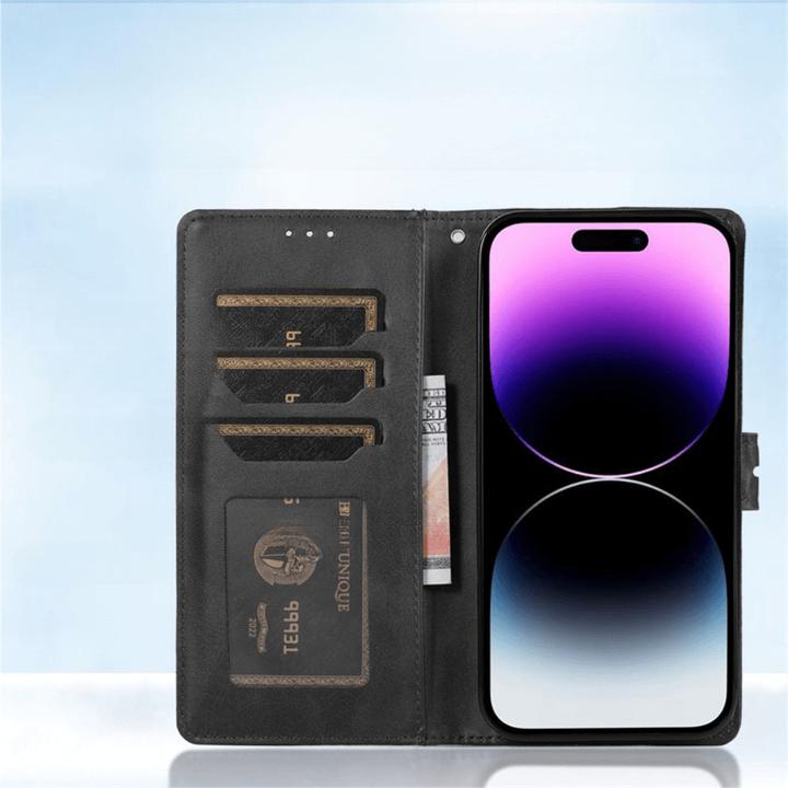 Produktbild Cover-Discount iPhone 15 Pro - Premium Handyhülle Etui schwarz (Apple iPhone 15 Pro)