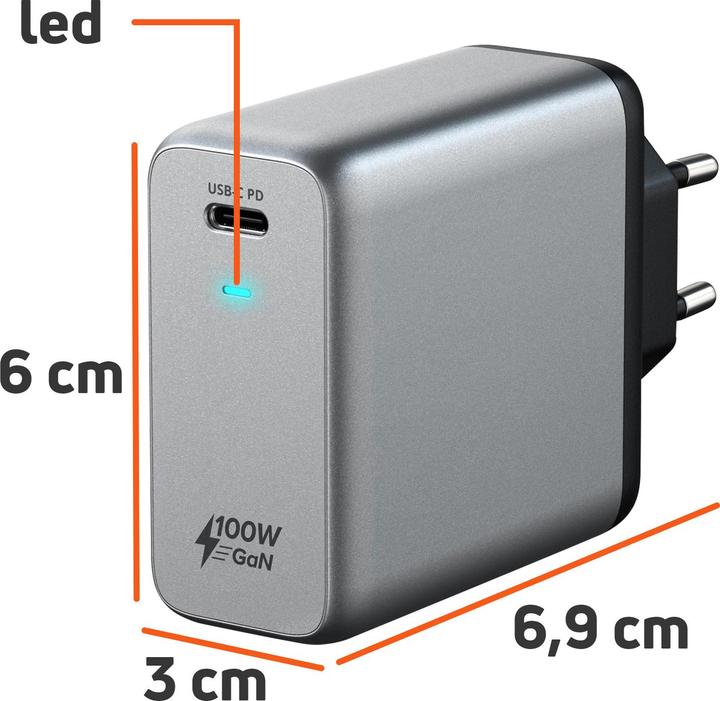 Satechi 100W USB-C PD Wall Charger EU (100 W)