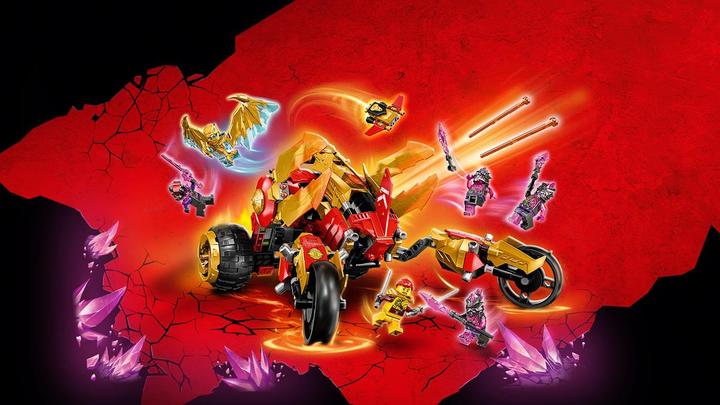 Actual product image LEGO Kai's gold dragon raider (71773, LEGO Ninjago)