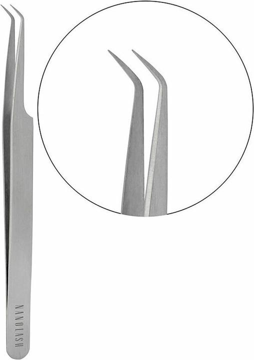 Actual product image Nanolash Eyelash Tweezers L Shape Professional Extension False (Artificial eyelashes)