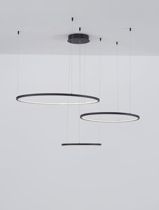 Immagine prodotto Nova Luce PURPLE Luce a sospensione LED nera 80W bianco caldo 150x130cm dimmerabile 9210312