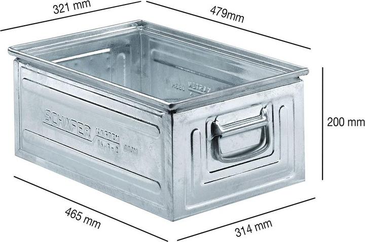 Actual product image Schäfer Shop Stacking box ST14/6-2H series (24.90 l)