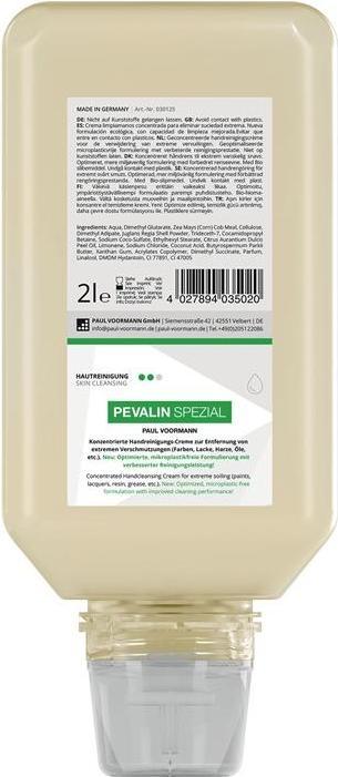 Actual product image Paul Voorman Hand cleansing cream Pevalin Spezial 2 l moisturising soft bottle PAUL VOORMANN (2000 ml)