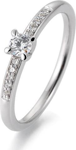 Breuning Verlobungsring Pavé (57, 585/14 K Gold)