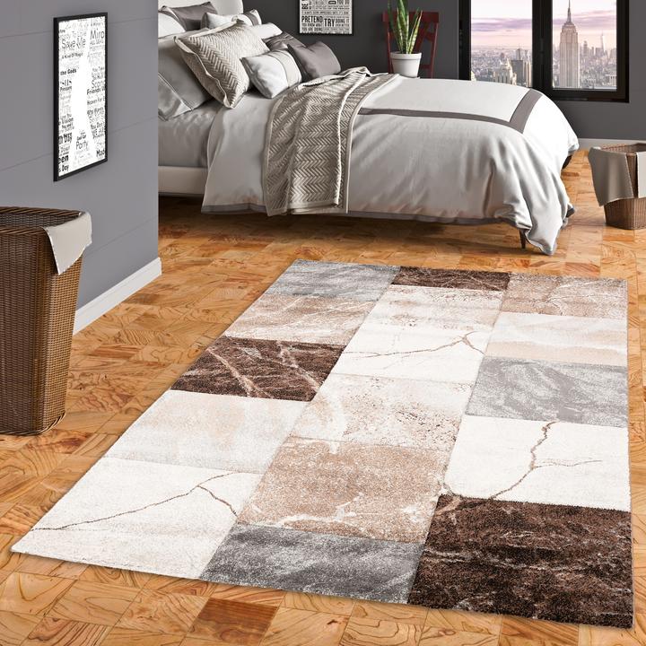 Produktbild Pergamon Designer Teppich Maui Marmor Optik (80 x 150 cm)