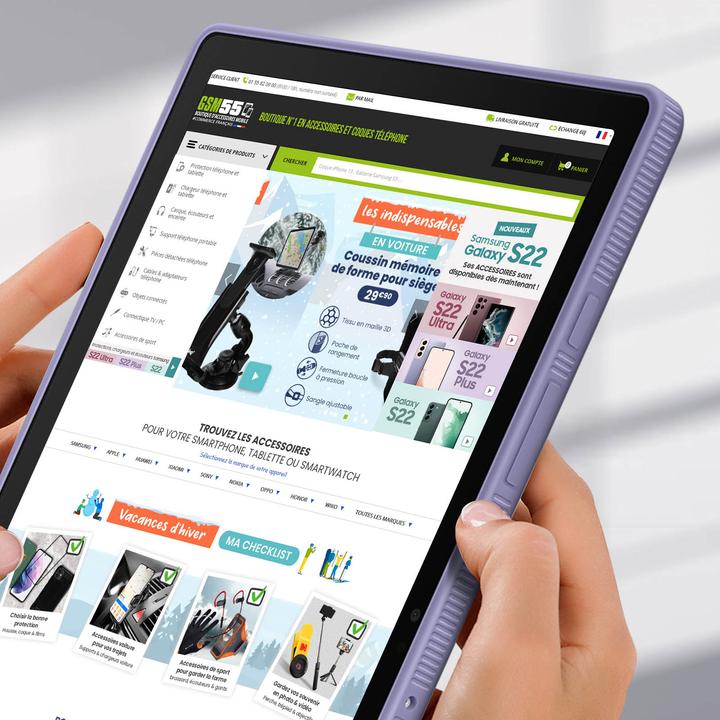 Produktbild Samsung Tab A8 Clear Edge Cover lavender (Galaxy Tab A8 (2021))