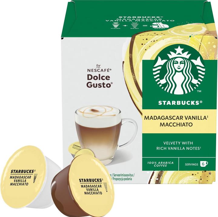 Actual product image Starbucks Vanilla Macchiato by Nescafé Dolce Gusto (6 x Port.)