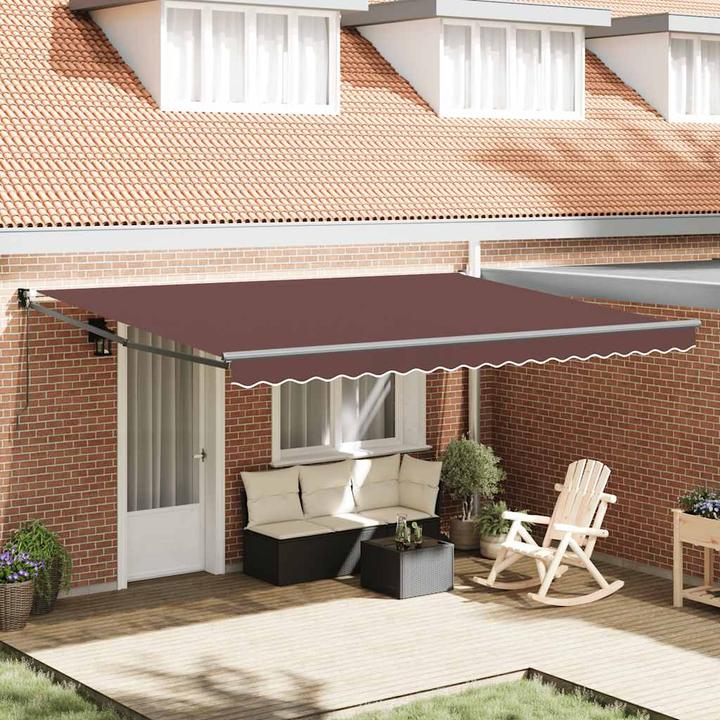 Actual product image VidaXL Awning Retractable 3.5X2.5 M Fabric And Aluminium (3 m)