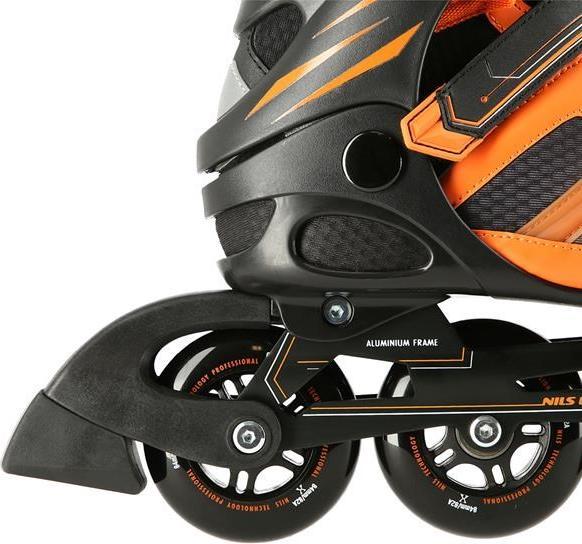 Produktbild Nils Rollschuhe NA14112 Schwarz-Orange GRÖSSE 41 INLINE-SKATES EXTREME (41)