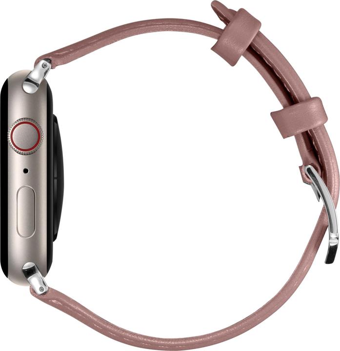 Produktbild Spigen Kajuk Apple Watch Leather Strap 4/5/6/7/8 / SE 40/41 mm Pink (40 mm, 41 mm, Vollnarbenleder und Polyurethan)