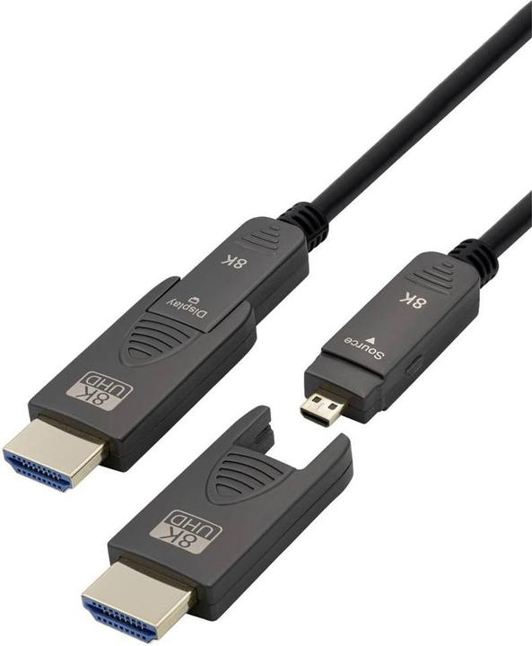 Immagine prodotto Transmedia Cavo HDMI in fibra ottica (HDMI 2.1, 8k@60Hz, eARC) (25 m, HDMI)