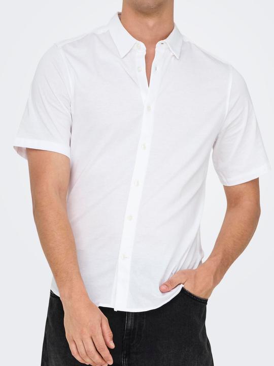 Produktbild Only & Sons Onsrobin Button Under Ss Stretch Shirt (L)