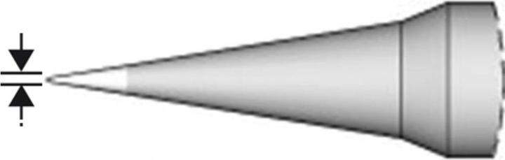 Produktbild JBC Tools C115101 Lötspitze Rundform, gerade Spitzen-Grösse 0.1 mm Inhalt 1 St. (Lötspitze)