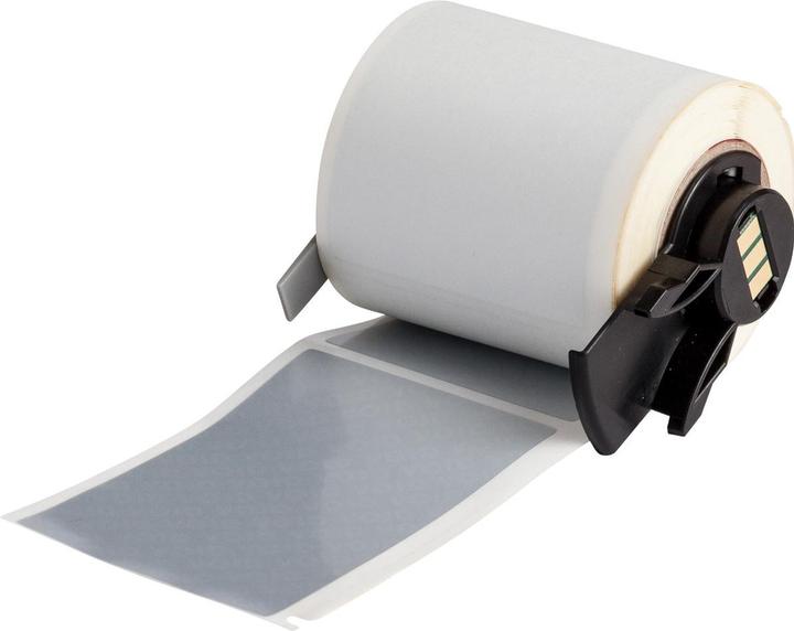 Produktbild Brady M6-37-7576, Fälschungssicherer metallisierter Polyester, Silber, matt, 48.26 x 76.20 mm, per