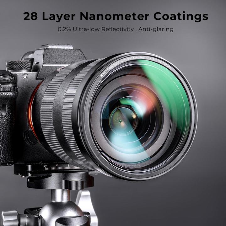 Produktbild K&F Concept Concept Magnetic Lensfilter-Kit CPL-ND-UV 55 mm (ND- / Graufilter, UV-Filter)