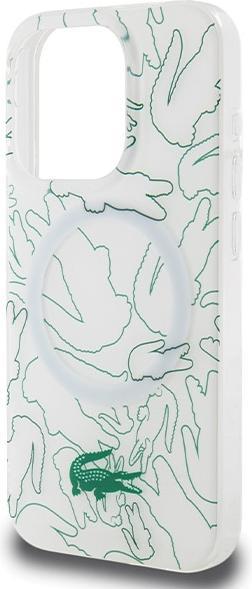 Produktbild Lacoste LCHMP15LUREH iPhone 15 Pro 6.1" biały/white hardcase Double Layer Repeat MagSafe (Apple iPhone 15 Pro)