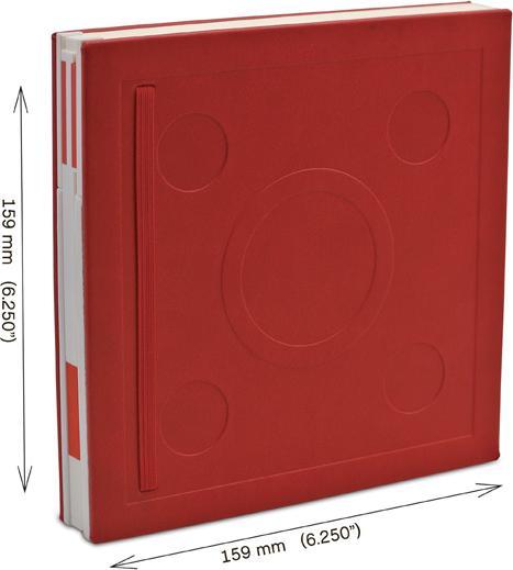 Actual product image LEGO Stationary Red Notebook with gel pen