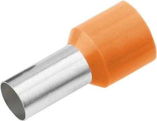 Produktbild Cimco 18 2196 Aderendhülse 1 x 0.50 mm² x 6 mm Teilisoliert Orange 100 St.