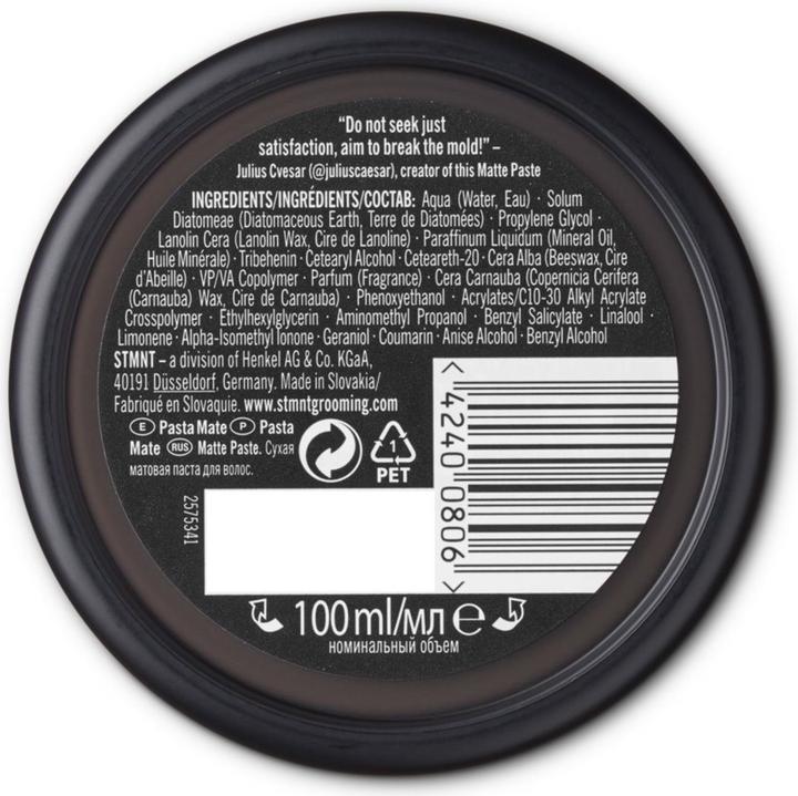 Produktbild STMNT Matte Paste (Haarpaste, 100 ml)
