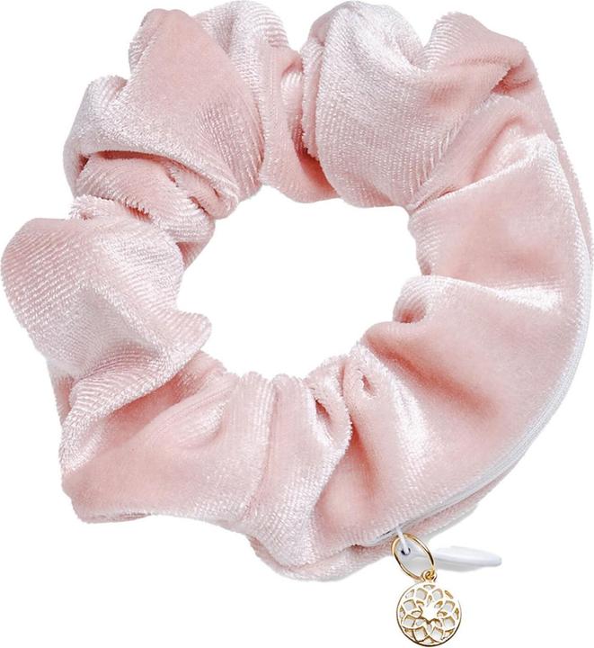 Trisa Body Mind and Soul Scrunchie Yoga Samt Reisverschluss Rosa