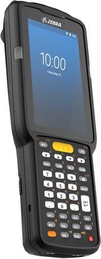 Actual product image Zebra MC3300x, 2D, SE4770, SR, BT, WLAN, NFC, 38-key functional number, IP64, 45°, GMS, Android 10