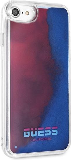 Immagine prodotto Guess GUHCI8GLCRE Custodia rigida California Glow in the dark per iPhone 7/8/SE 2020 czerwony/rosso (Apple iPhone 7, Apple iPhone SE, Apple iPhone 8)