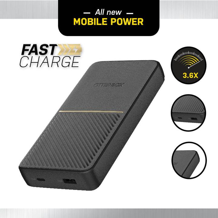 Image du produit OtterBox Banque d'alimentation à charge rapide standard (15000 mAh, 18 W, 55500 Wh)