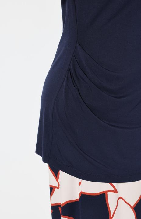 Produktbild Ulla Popken T-Shirt, drapiert, Classic, U-Boot-Ausschnitt, Halbarm (62)