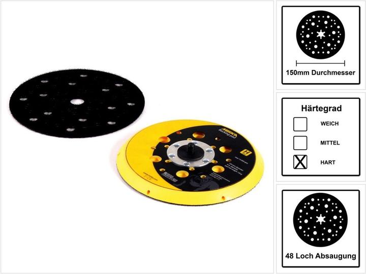 Produktbild Mirka Abranet Schleifteller Grip 150mm Hart ( 8292605021 )