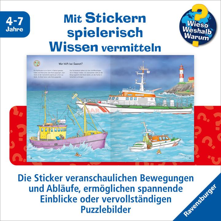 Image du produit Ravensburger Pourquoi? Pourquoi? Pourquoi? Livret d'autocollants : véhicules d'intervention